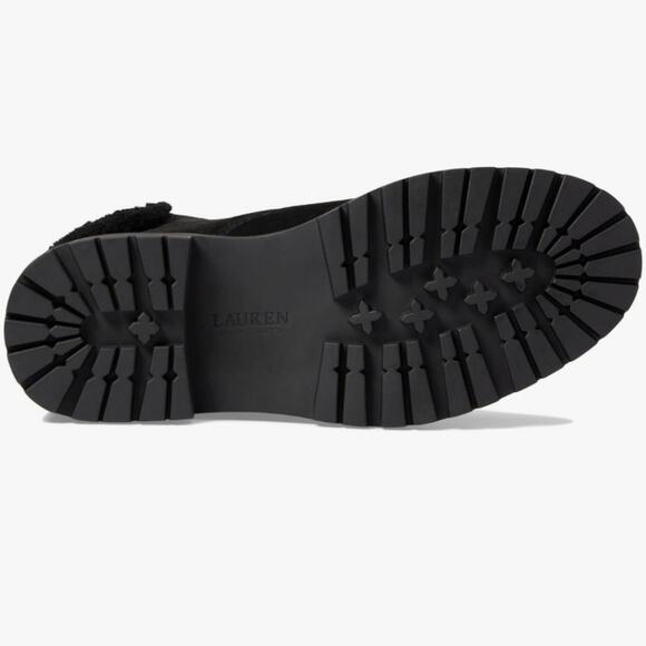 Lauren Ralph Lauren Carlee LACE UP HIKING Combat BOOTS Black/Black SIZE 11 New - Picture 10 of 15